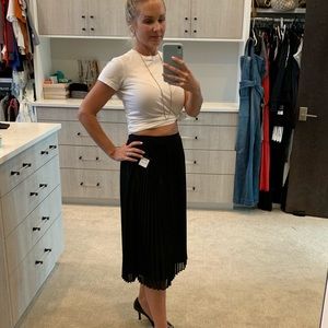 Halogen pleated skirt